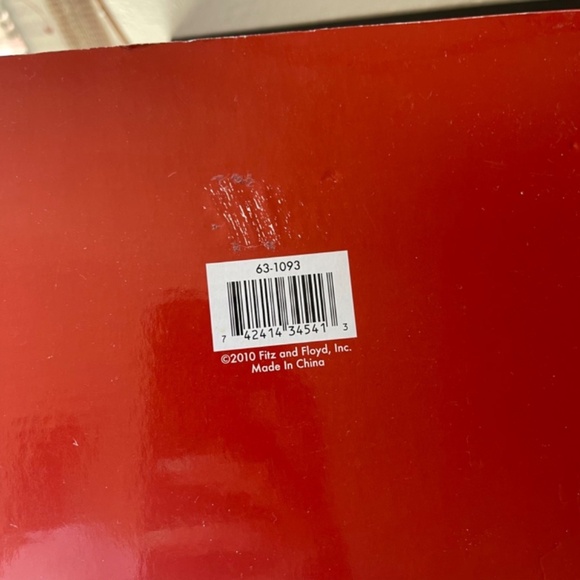 Fitz and Floyd Sentiment Serving Trinket Tray “Warm Wishes” Boxed - Picture 4 of 6